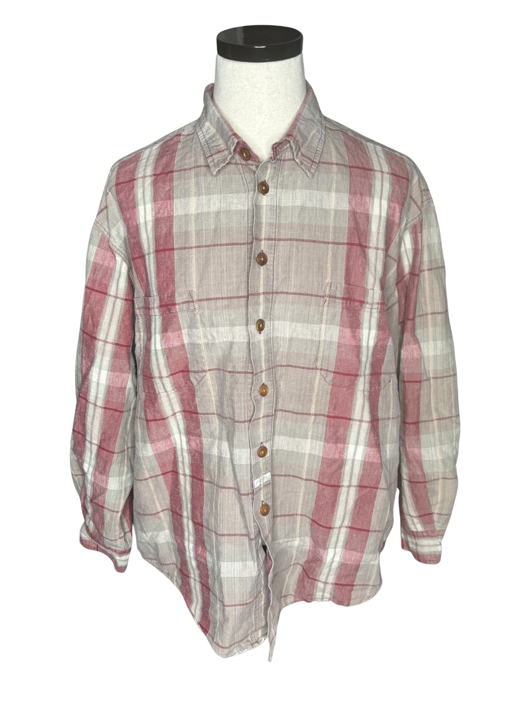 Marithe Francois Girbaud Plaid Button-Down Shirt